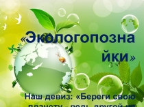 Презентация проекта по экологии Экологопознайки