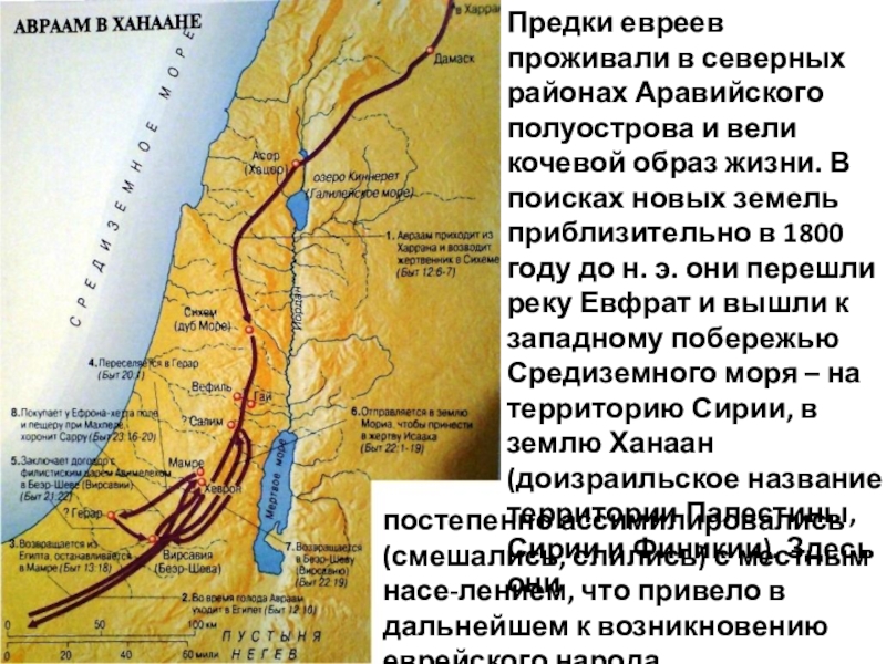 Путь авраама из ура в землю обетованную карта