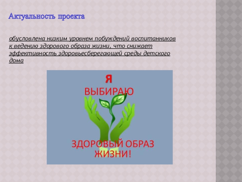 Актуальность проекта по здоровому образу жизни