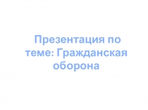 Презентация.Гражданская оборона.Катков Андрей Юрьевич, преподаватель-организатор ОБЖ, МБОУ Школ№125,г.Нижний Новгород, 2017г