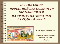 Презентация Организация проектной деятельности на уроках математики в среднем звене