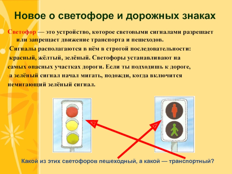 Дорожные знаки светофор для детей в картинках