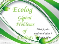 Презентация к уроку в 9 классе Глобальные экологические проблемы