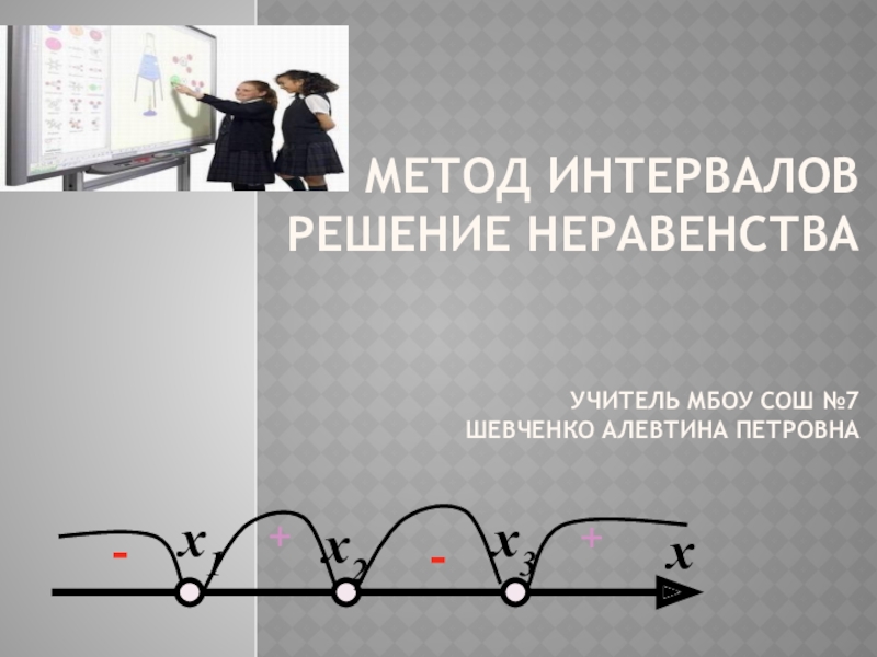 Метод интервалов 9. Решение тригонометрических неравенств методом интервалов. Метод экономических интервалов.