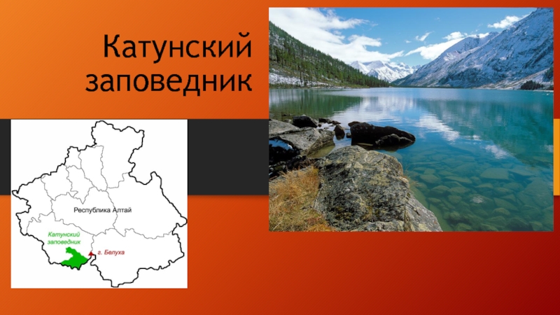 Презентация Презентация по географии по теме Катунский заповедник