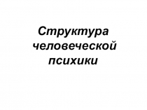 Презентация по обществознанию Психика человека