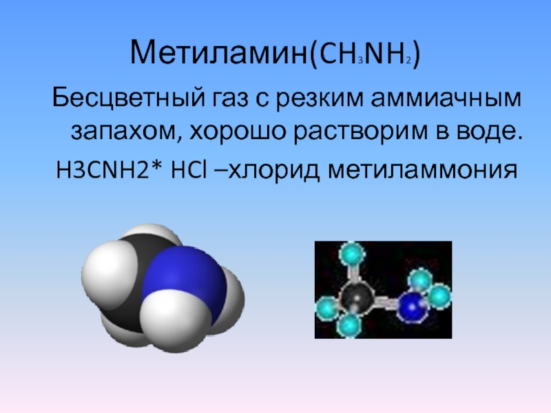 Метиламин это