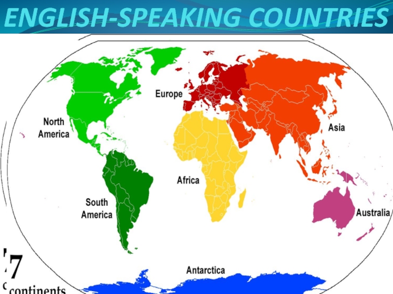 Презентация Презентация  Англоговорящие страны