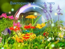 Викторина Веселое лето