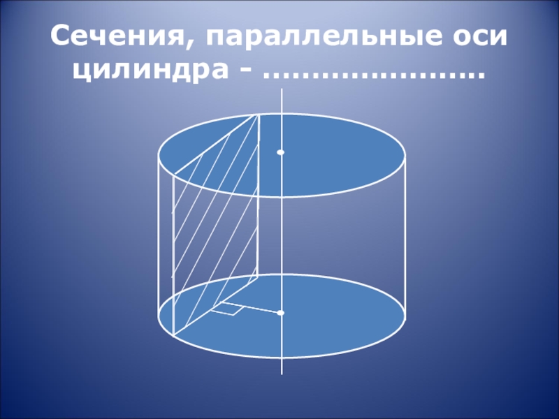 Сечения параллельные основанию. Параллельная оси цилиндра. Сечение параллельное оси цилиндра. Сечение цилиндра параллельное оси цилиндра. Сечение параллельно оси цилиндра.