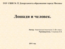 Лошади и человек