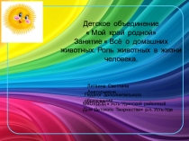 Презентация  Домашние животные