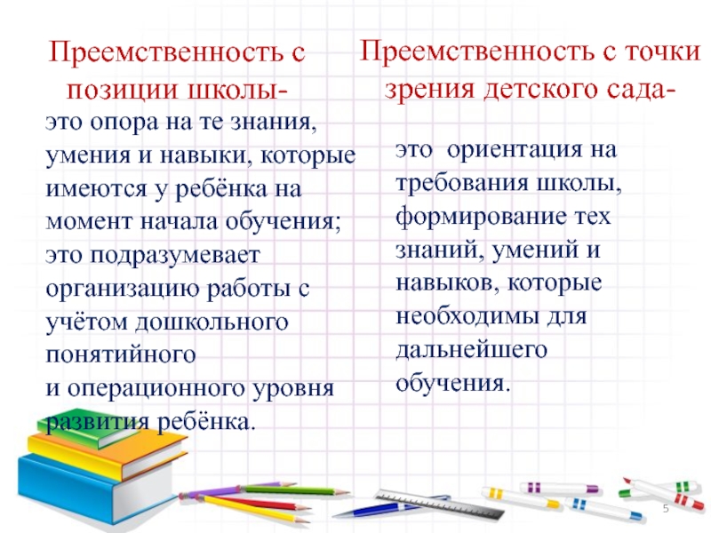 Преемственность в образовании презентация