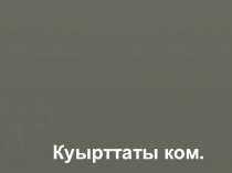 Презентация по родной литературе на темуКуырттаты ком