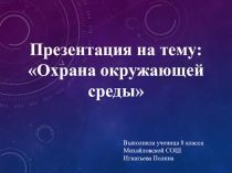 Презентация по обществознанию на тему природа и общество(8класс)