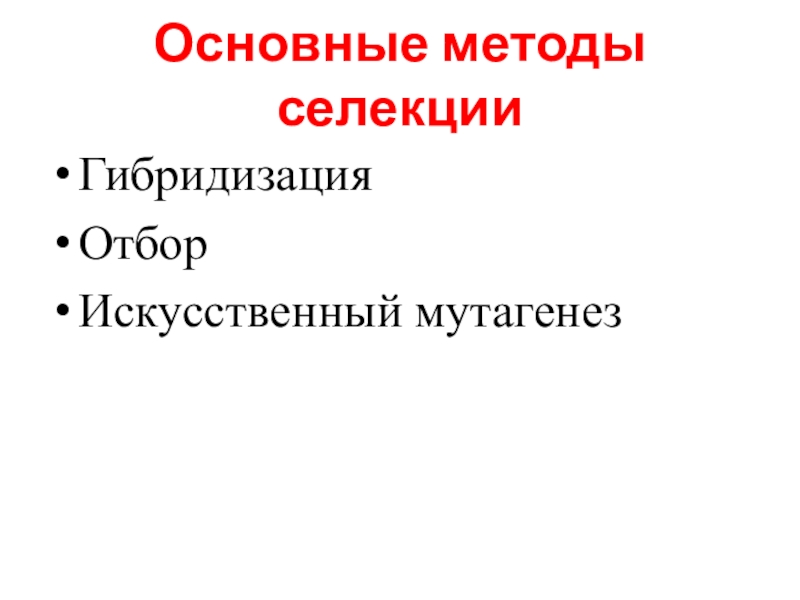 Презентация по искусственному отбору