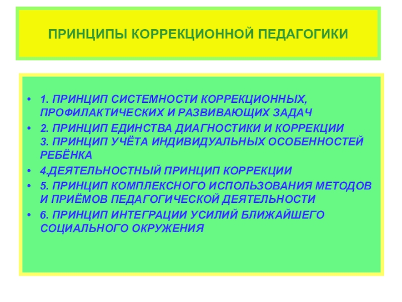 Проект по коррекционной педагогике