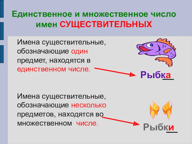 План конспект урока множественное число имен существительных 5 класс