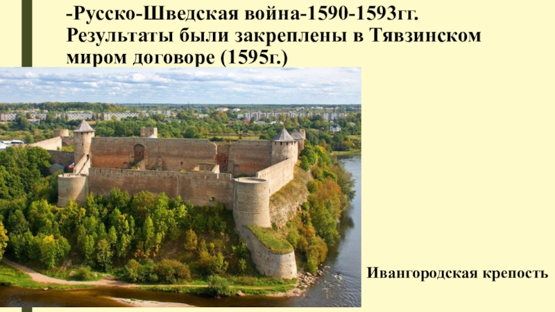 Русско шведская 1590 1595 карта