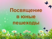 Внеклассное мероприятие Посвящение в юные пешеходы для 1-ых классов