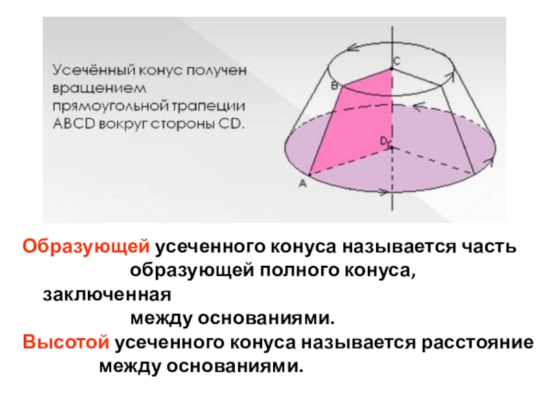 Образующие усеченного конуса равны. Усеченный конус образующая. Образующие усеченного конуса. Орбазующая усеченног оконуса. Образующую усечённого конуса.