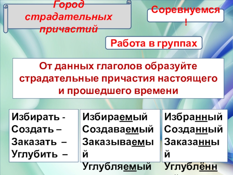 Относящийся какое причастие