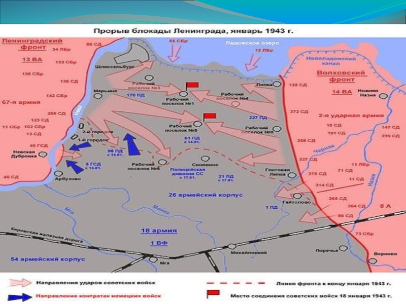 Застольная волховского фронта. Первый сталинский удар карта. Карта прорыва блокады Ленинграда в 1943. 1 Сталинский удар. Карта первого сталинского удара.