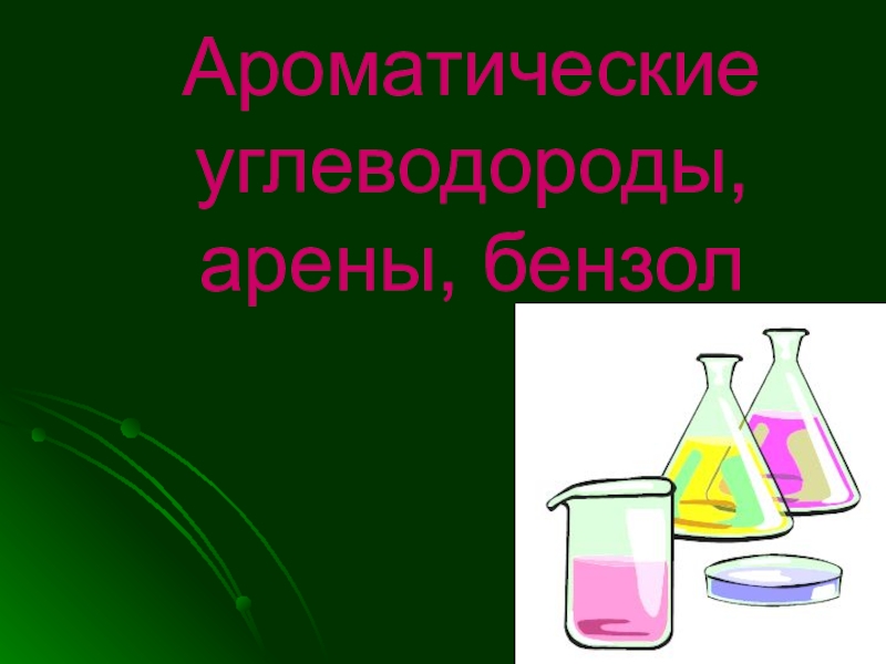 Презентация Презентация по химии на тему: Арены - органические УВ
