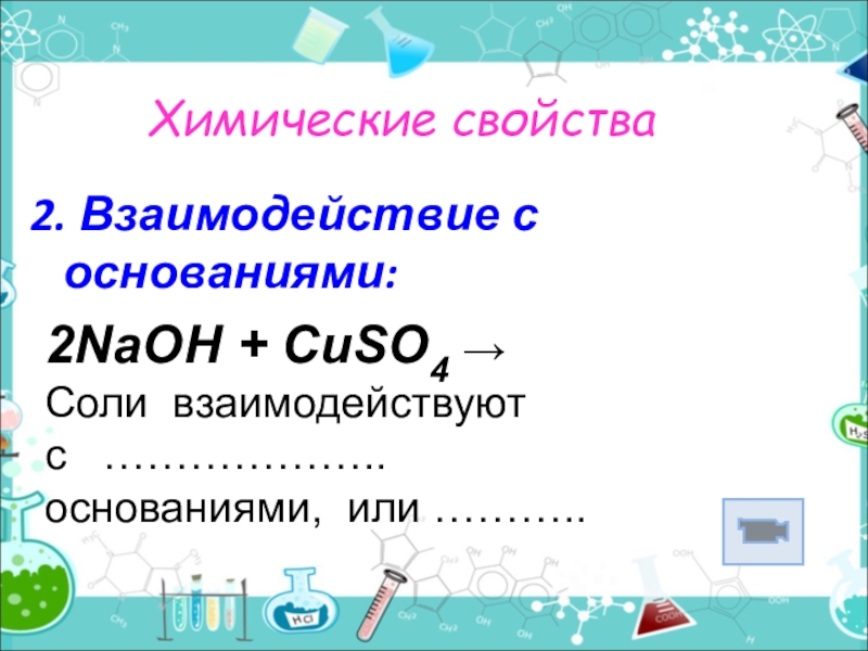 Презентация на тему соли 11 класс химия