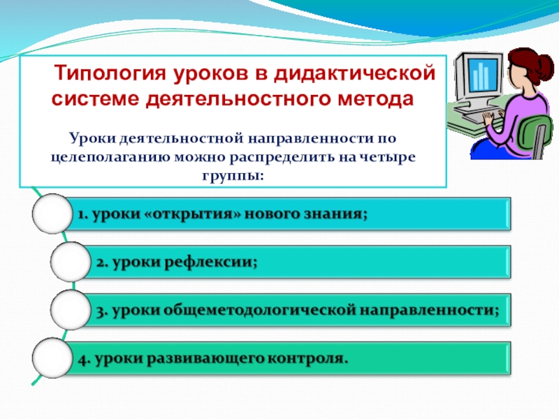 Урок в дидактике. Уроки деятельностной направленности. Типология уроков. Типология уроков по дидактической. Типология уроков в системно-деятельностном подходе.