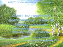 Презентация Отчёт по проектной деятельности в старшей группе