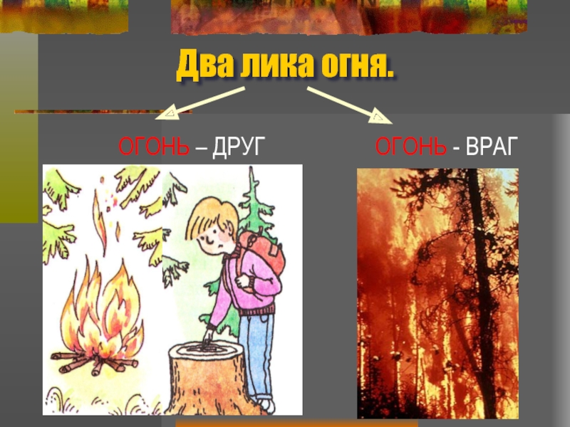 Рисунок на тему огонь друг огонь враг человека