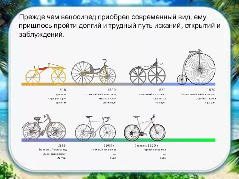 Исследовательский проект про велосипед