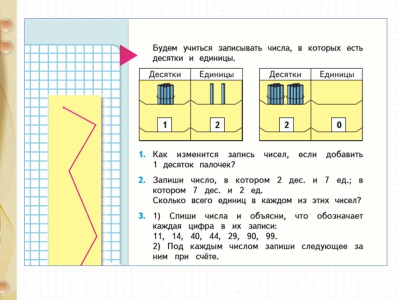 Запиши число 11. Кармашки для десятков и единиц. Десятки и единицы таблица с кармашками. Что обозначает каждая цифра в записи. Десятки и единицы вырезать.