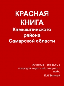 Презентация по биологии Красная книга Камышлинского района
