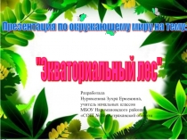 Экваториальный лес. Презентация по окружающему миру.