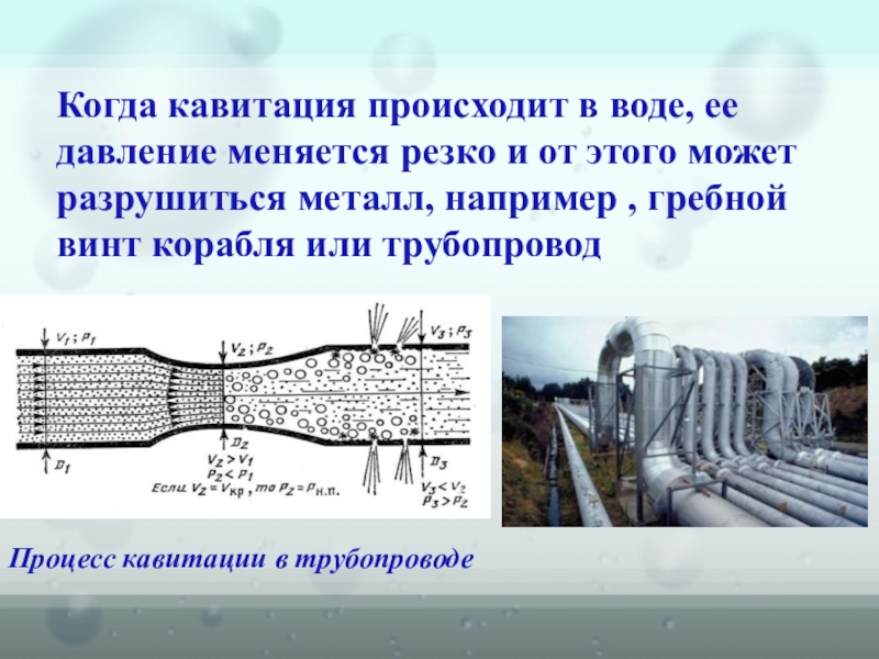 Эффект кавитации. Кавитация жидкости в гидросистемах. Кавитация это гидравлика. Кавитация воды в трубопроводе. Кавитация в трубопроводах водоснабжения.