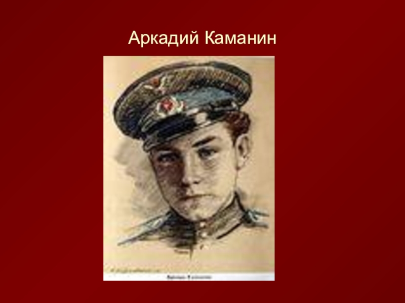 Аркадий каманин рисунок