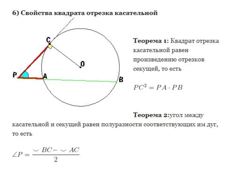 Расстояние до касательной. Свойство квадрата отрезка касательной. Произведение отрезков касательных. Квадар отрезка касательной. Произведение отрезков касательной.