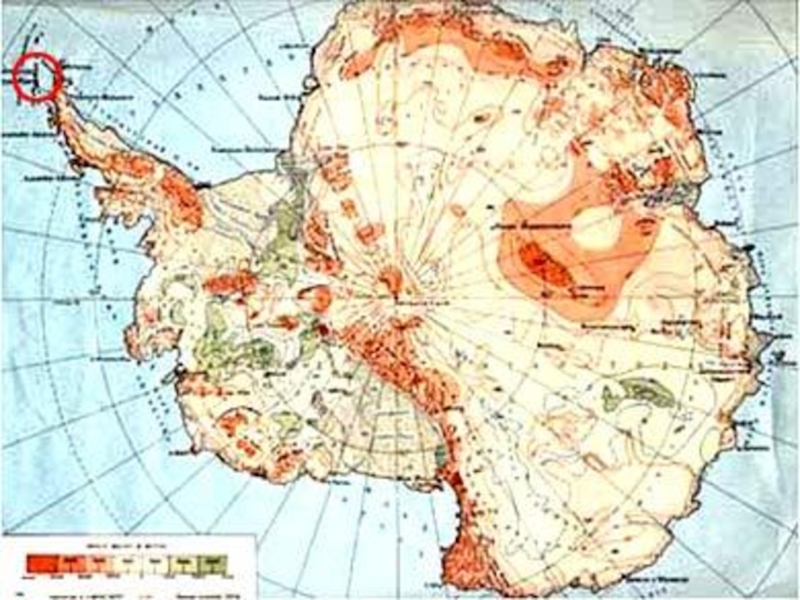 Крайняя точка антарктиды на карте. Подледный рельеф Антарктиды карта. Мыс Сифре. Крайние точки Антарктиды на карте. Рельефная карта Антарктиды.