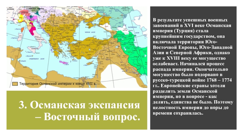 Международные отношения османской империи в 18 веке