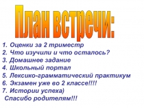 Презентация к родительскому собранию во 2 классе