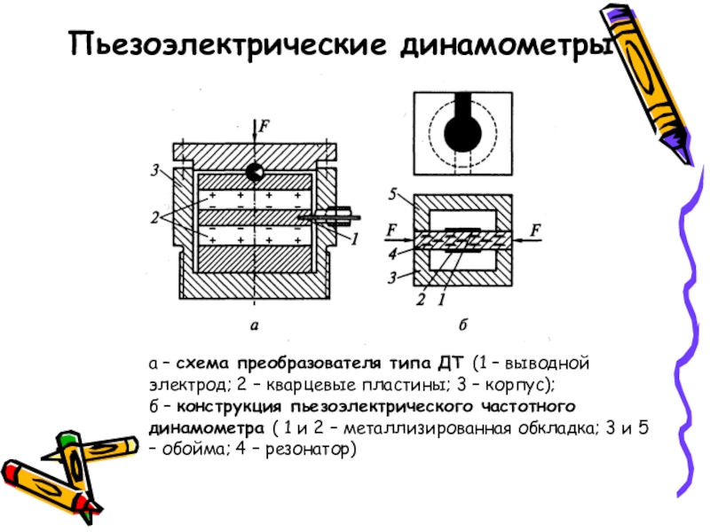 Пьезоэлектрические датчики схема