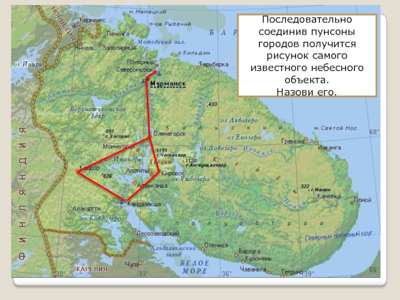 Где находится оленегорск. Полярный Кольский полуостров. Полярный круг Мурманск на карте. Возвышенности Кольского полуострова на карте. Кольский полуостров на карте.