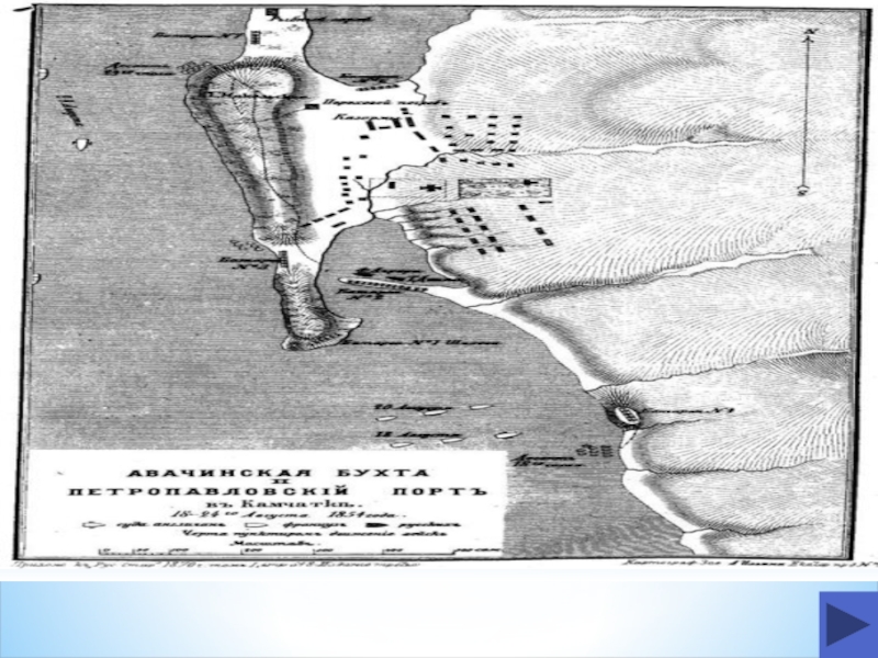 Оборона петропавловска 1854 карта