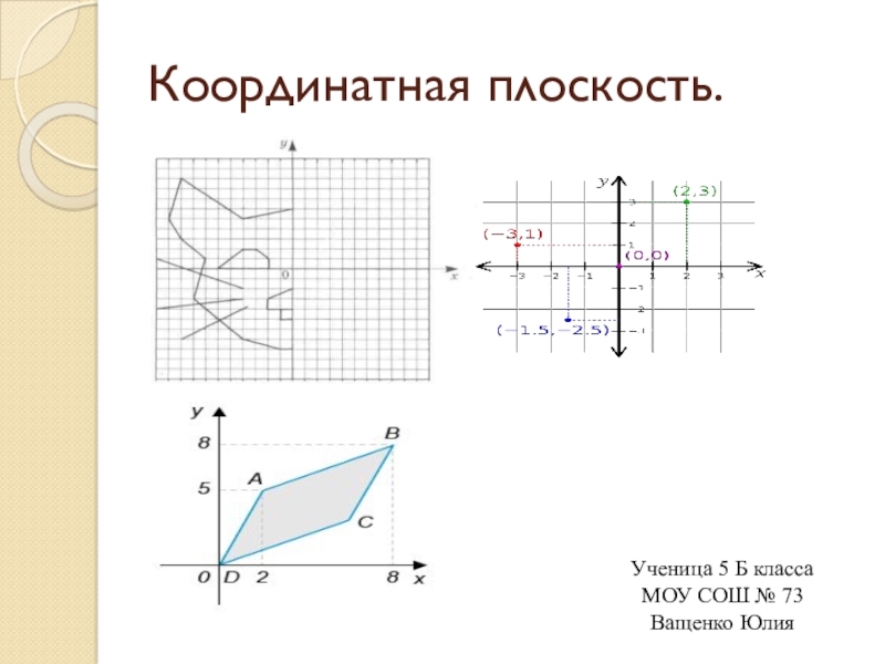 Элементы координатной плоскости