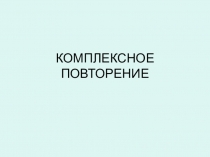 Презентация по русскому языку по темеКомплексное повторение