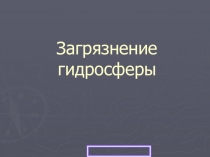 Загрязнение гидросферы