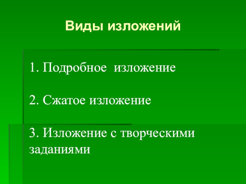 Подробное изложение. Виды изложений. Изложение виды изложений. Типы изложений по русскому языку. Виды изложений в начальной школе.