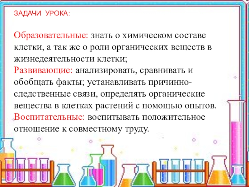 Химический состав клетки презентация 5 класс презентация